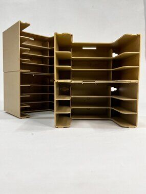 [4] Vintage Readers Digest Interlocking Cassette Holder Storage Holds 14 Tapes